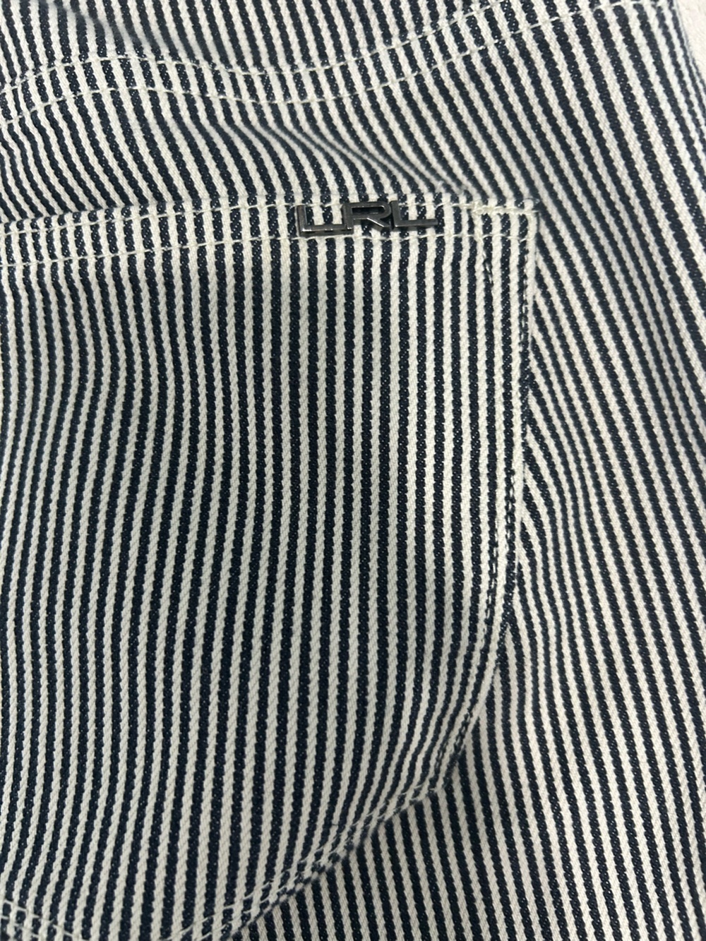 Lauren Ralph Lauren striped jeans with a design preppy women’s size 12p - Picture 9 of 9